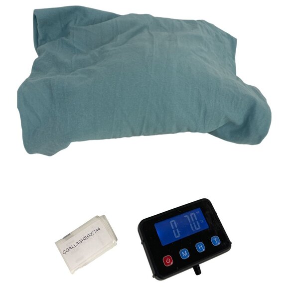 Vintage Miss Dior Paris Womens Dress Nightgown SZ 10 Blue Long Sleeve Maxi Shift - Picture 8 of 8